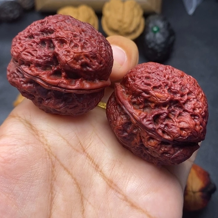 把件文玩核桃38尺饕餮金蟾