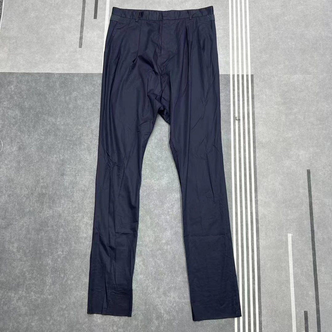 未使用 Givenchy/纪梵希 男式夏季分割线户外薄款蓝色休闲裤深蓝