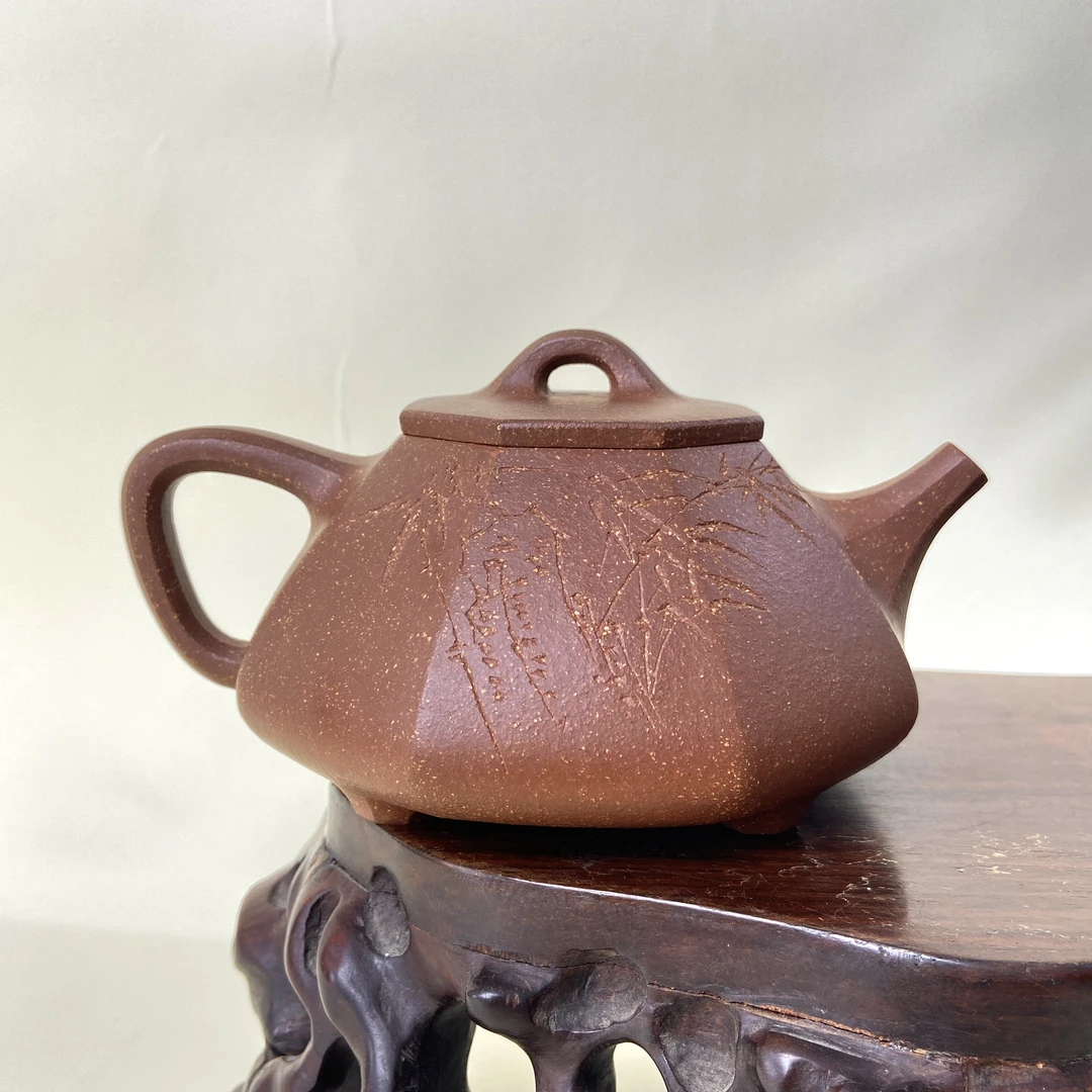 宜兴手工紫砂陶 （沈永娟）茶壶GS3991