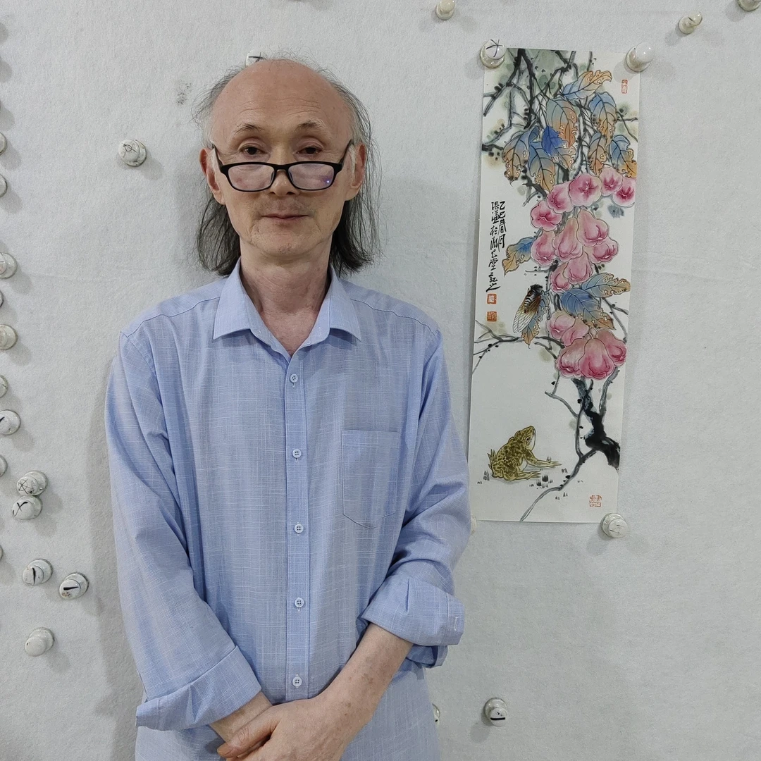 张谦 一鸣惊人图 70×23厘米 宣纸软片未裱 中美协会员张勇