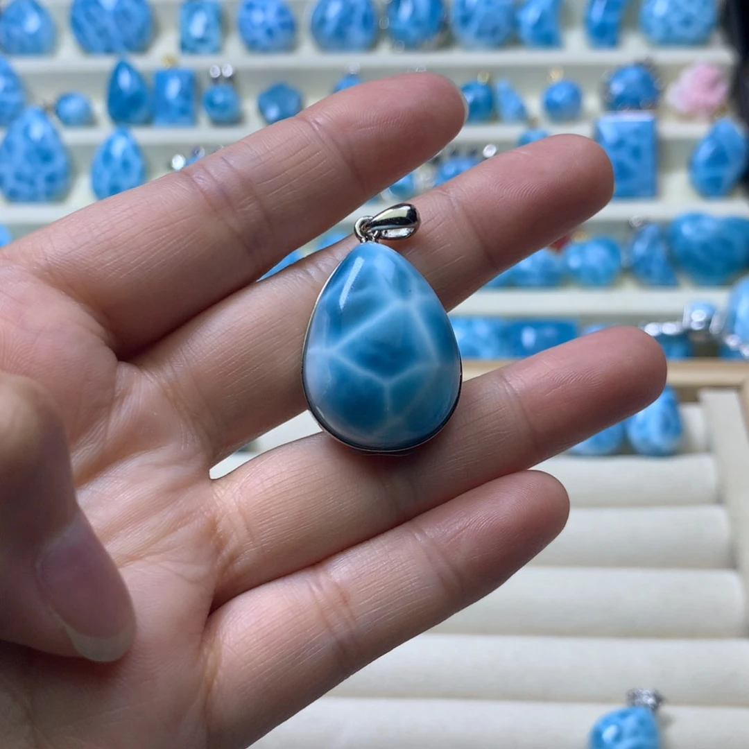 卡***卡针钠钙石（海纹石）未镶嵌珠宝半成品