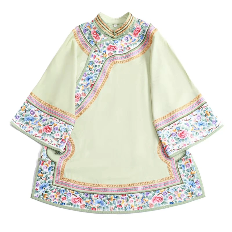 「百花景」乐锦坊复古中国风原创日常百搭设计感刺绣汉服女装上衣