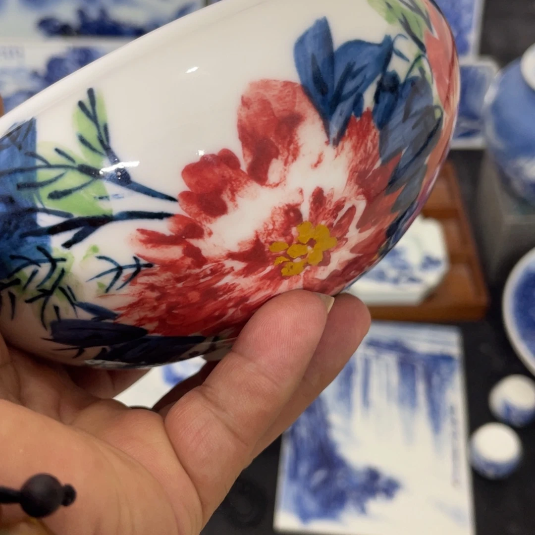 M***~瓷片景德镇瓷器手工手绘