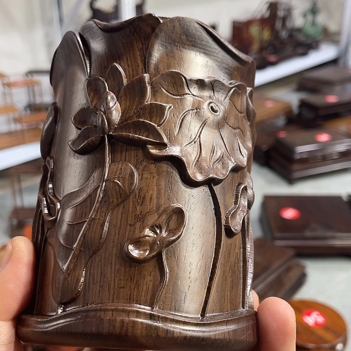 香榧木红木底座工艺品