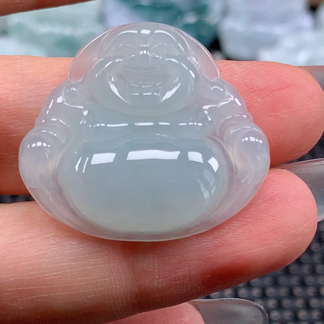 翡翠未镶嵌颈饰佛公