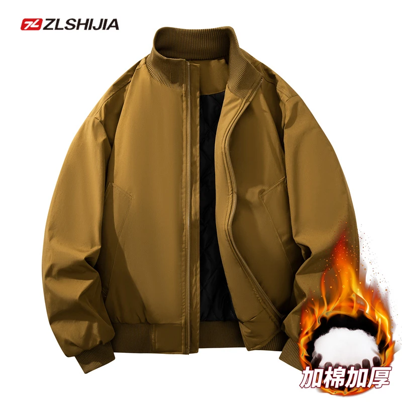 战狼世家棉服男秋冬季高级感设计师飞行员外套加厚保暖棉衣夹克男