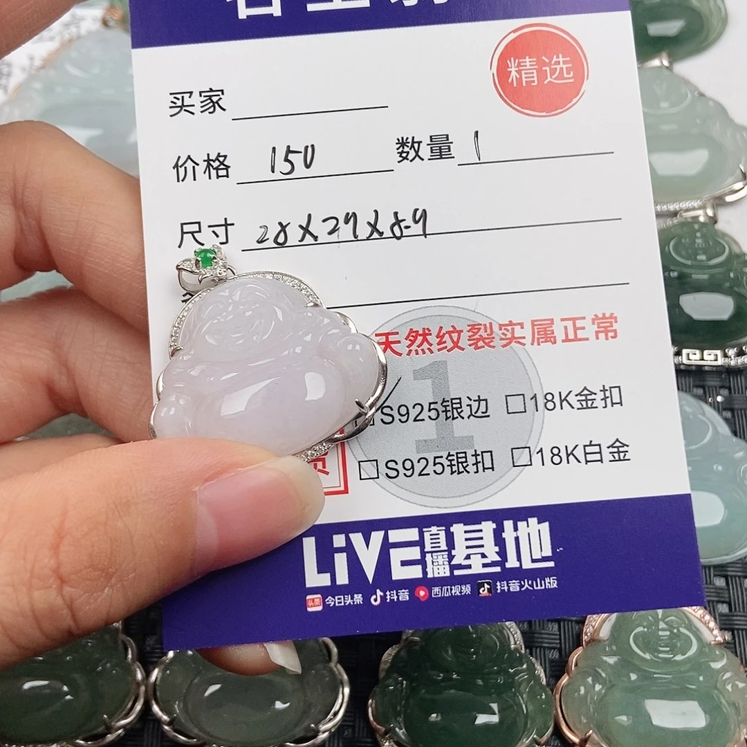 翡翠银S925镶嵌颈饰