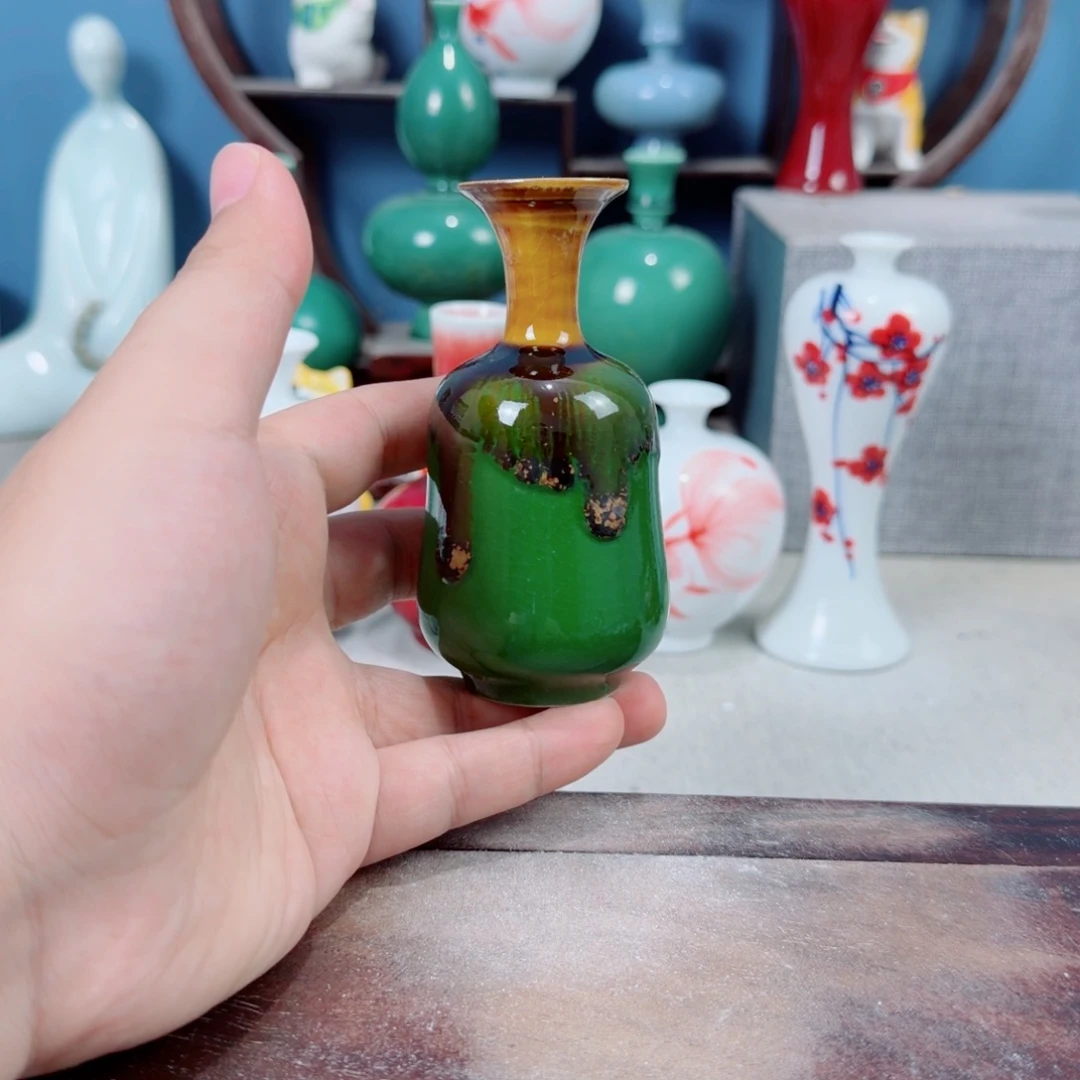 陶瓷手工小花器摆件