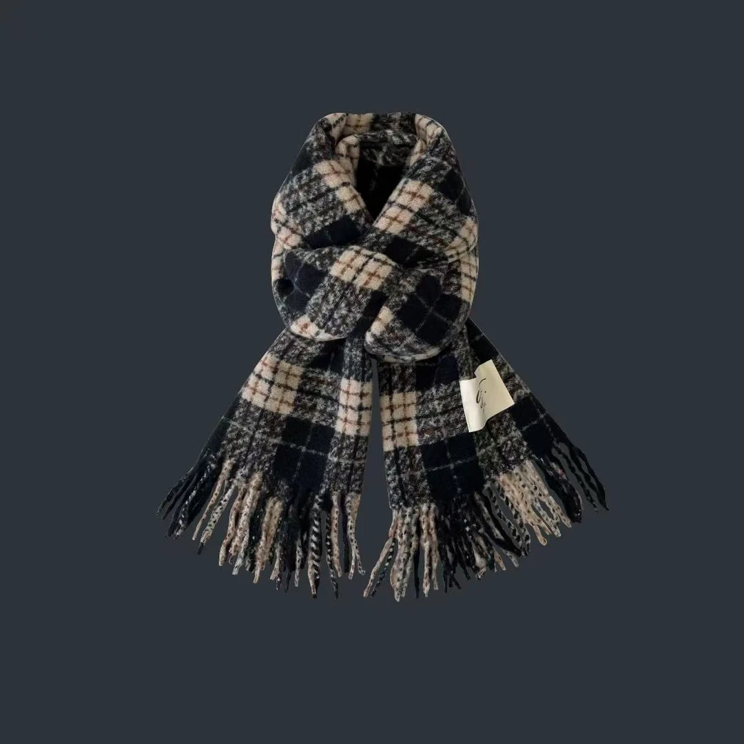 【怿辰】时尚百搭韩版方格围巾