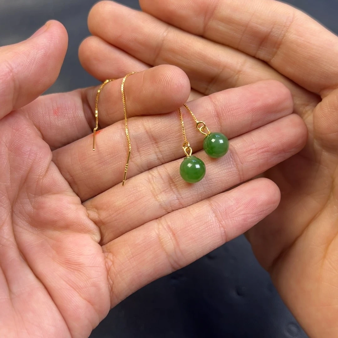 颈饰银S925镶嵌和田玉