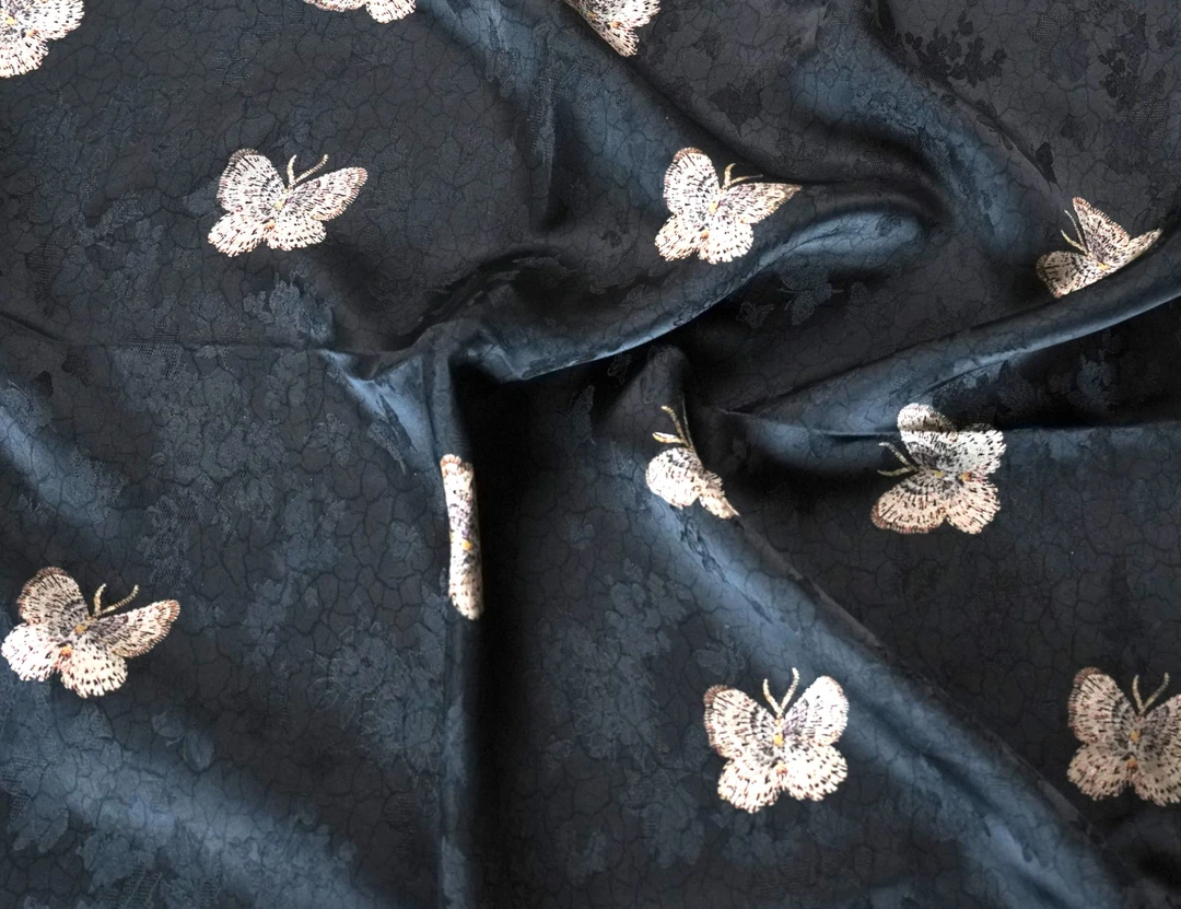 【自由飞翔】香云纱花萝提花清仓孤品（开裁不退换）