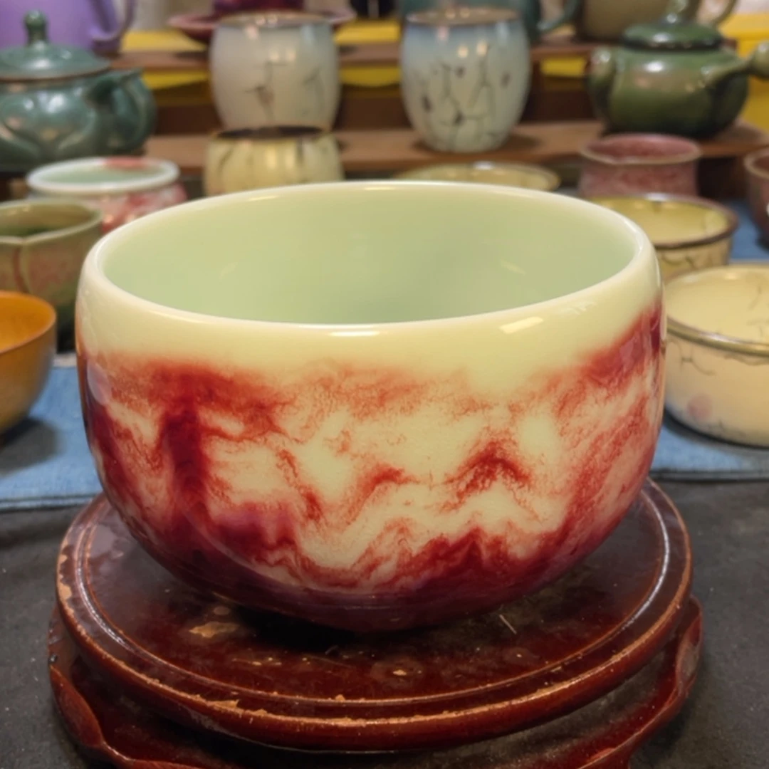 【闪购商品】摆件玉石釉手工洗。