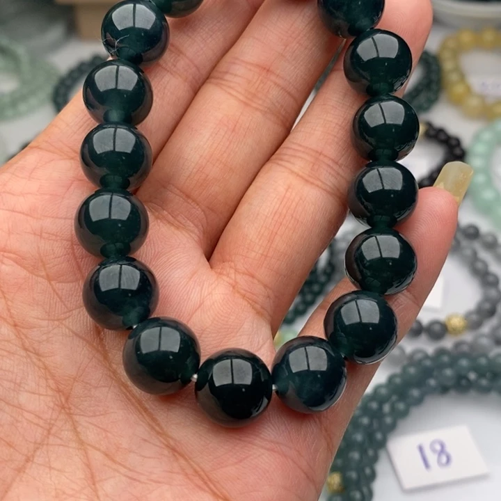 养***多翡翠未镶嵌手链手串