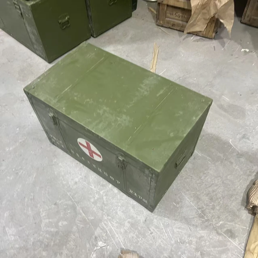 正品绿色木头箱子工具箱60公分