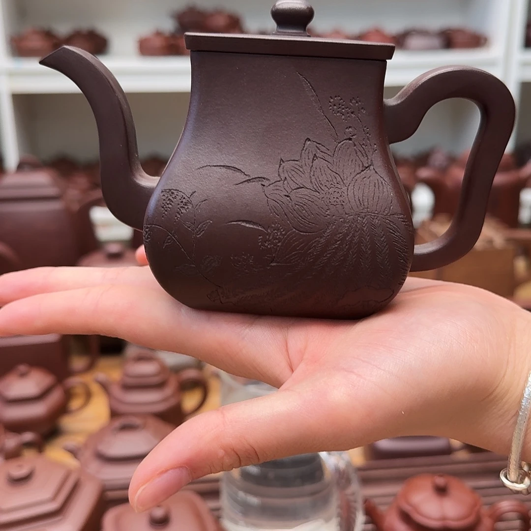 茶壶紫砂紫砂壶四方壶300cc