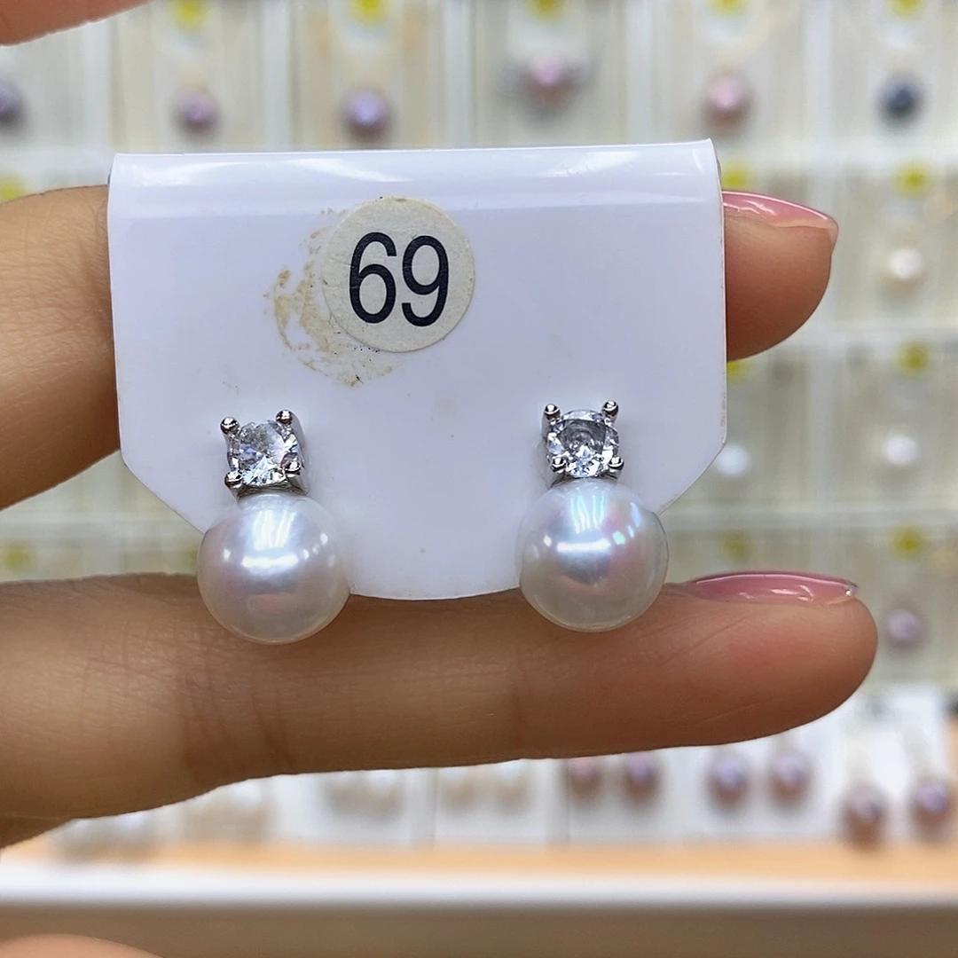 吊坠(赠链)淡水珍珠银S925镶嵌