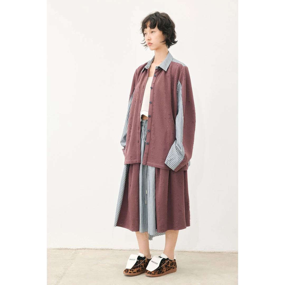 ANNAMOOER · 设计师品牌拼接衬衫 AM1352S612C