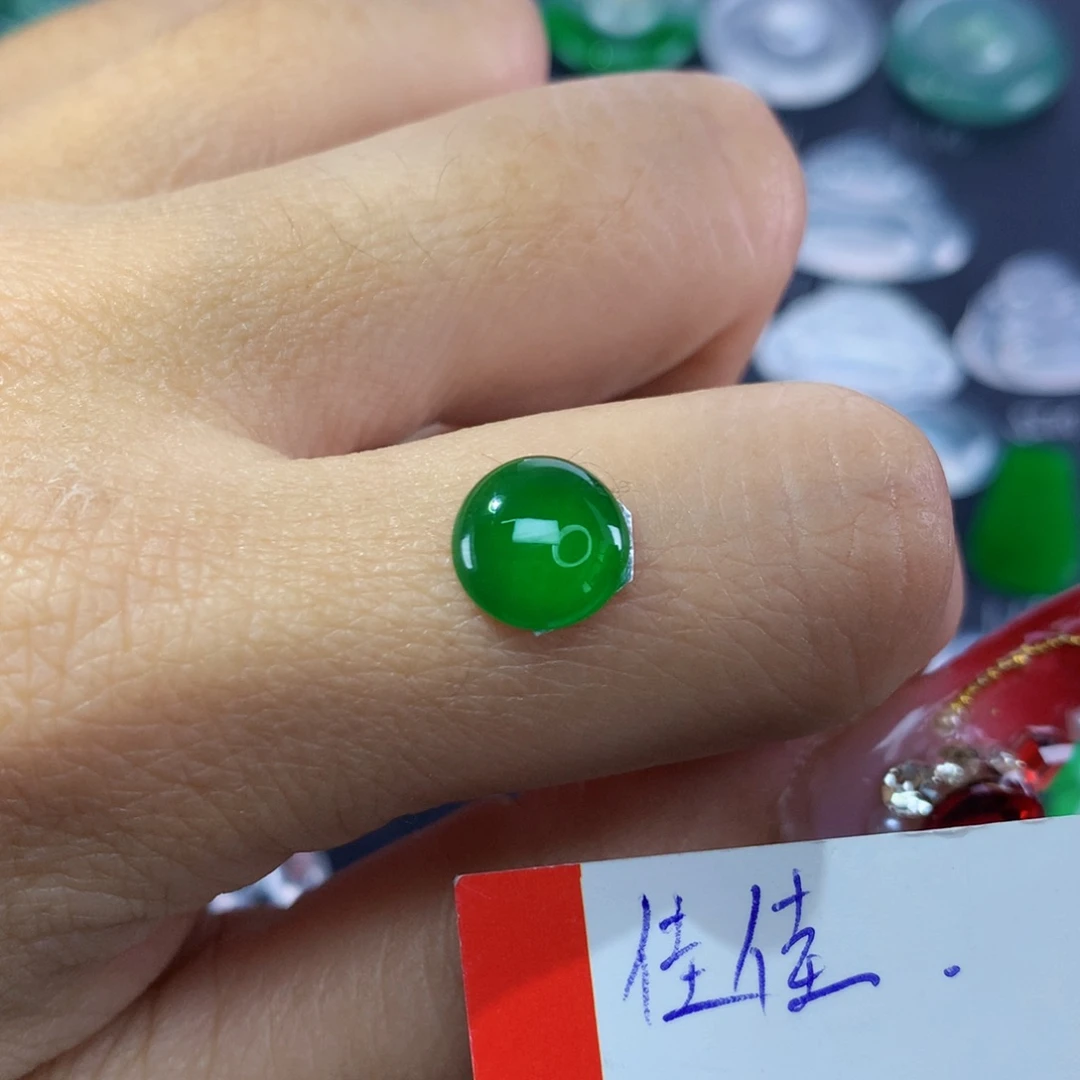 翡翠颈饰未镶嵌纯天然缅甸翡翠A货