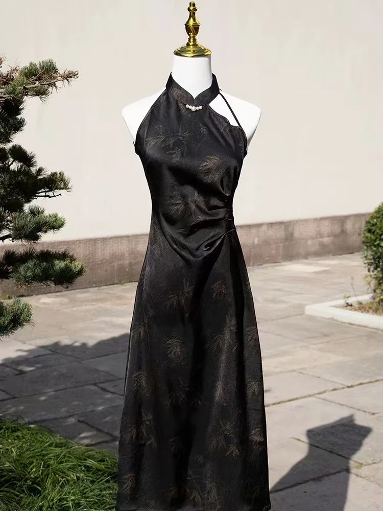 无开衩旗袍设计师提花国潮新风