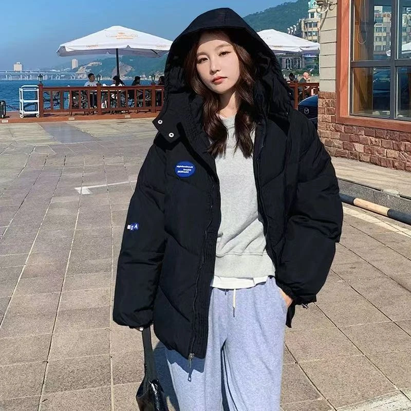 7765 棉服女短款2024冬季新款ins潮加厚连帽棉衣