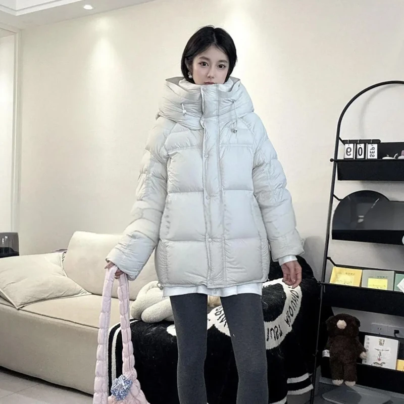 【绒子含量90%】2.0泡芙羽绒服女2024新款冬季新国标90白鸭绒面包服