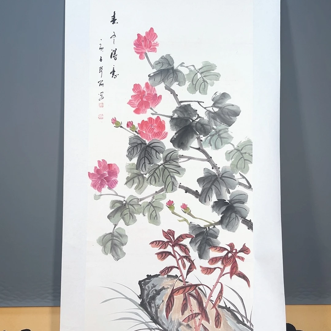 国画785 花鸟和蝴蝶都会出现