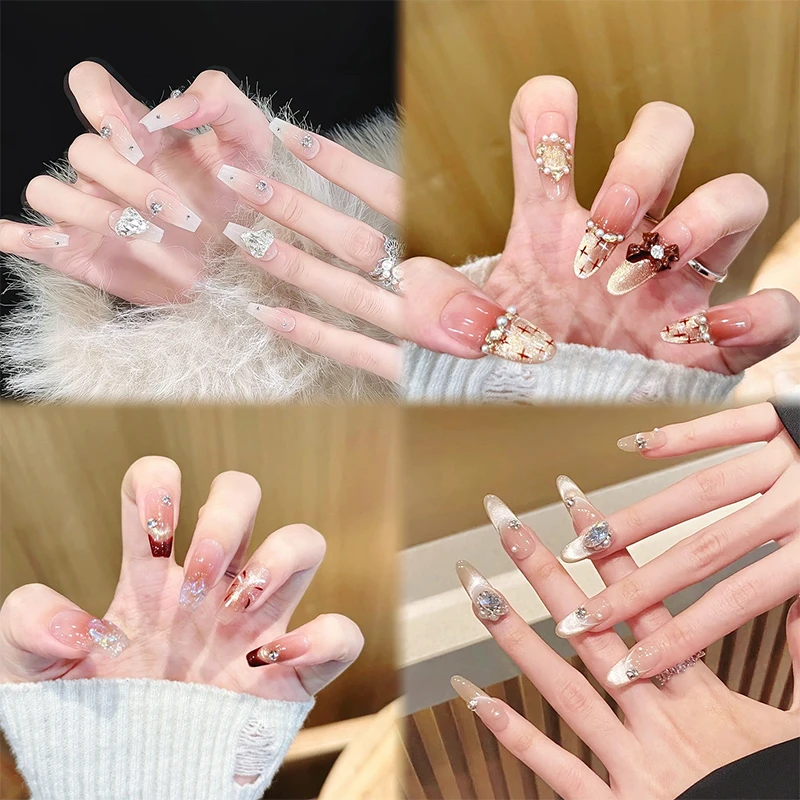 拍对应价格备注编码 纯手工穿戴甲秋冬