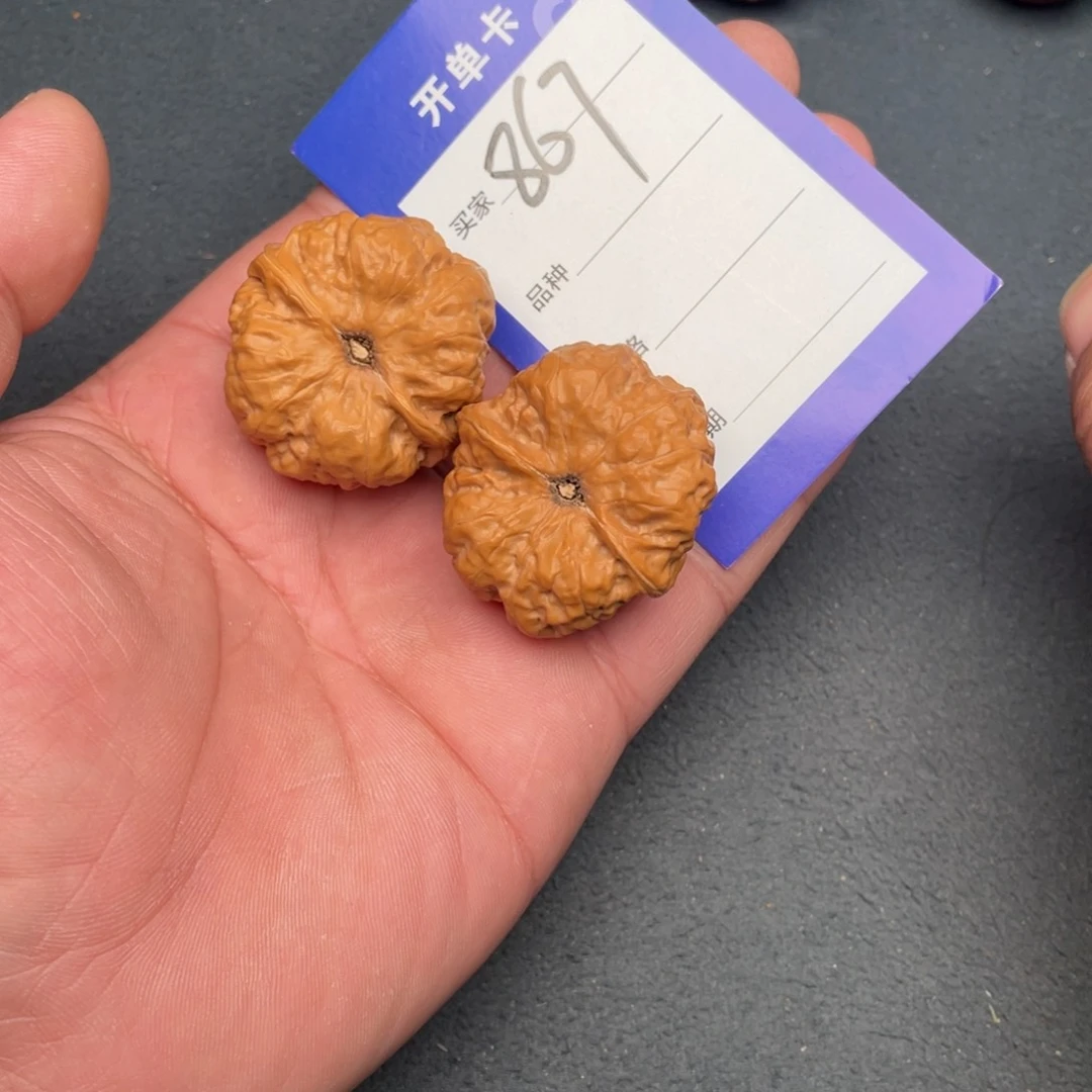 核桃把件36三角蛙，867号