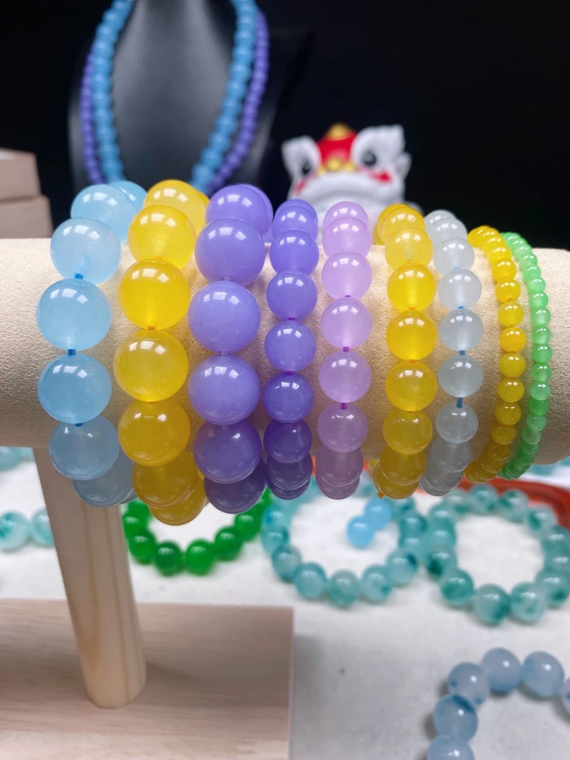 天然缅A翡翠   冰紫 冰蓝 冰黄 飘绿专属链接