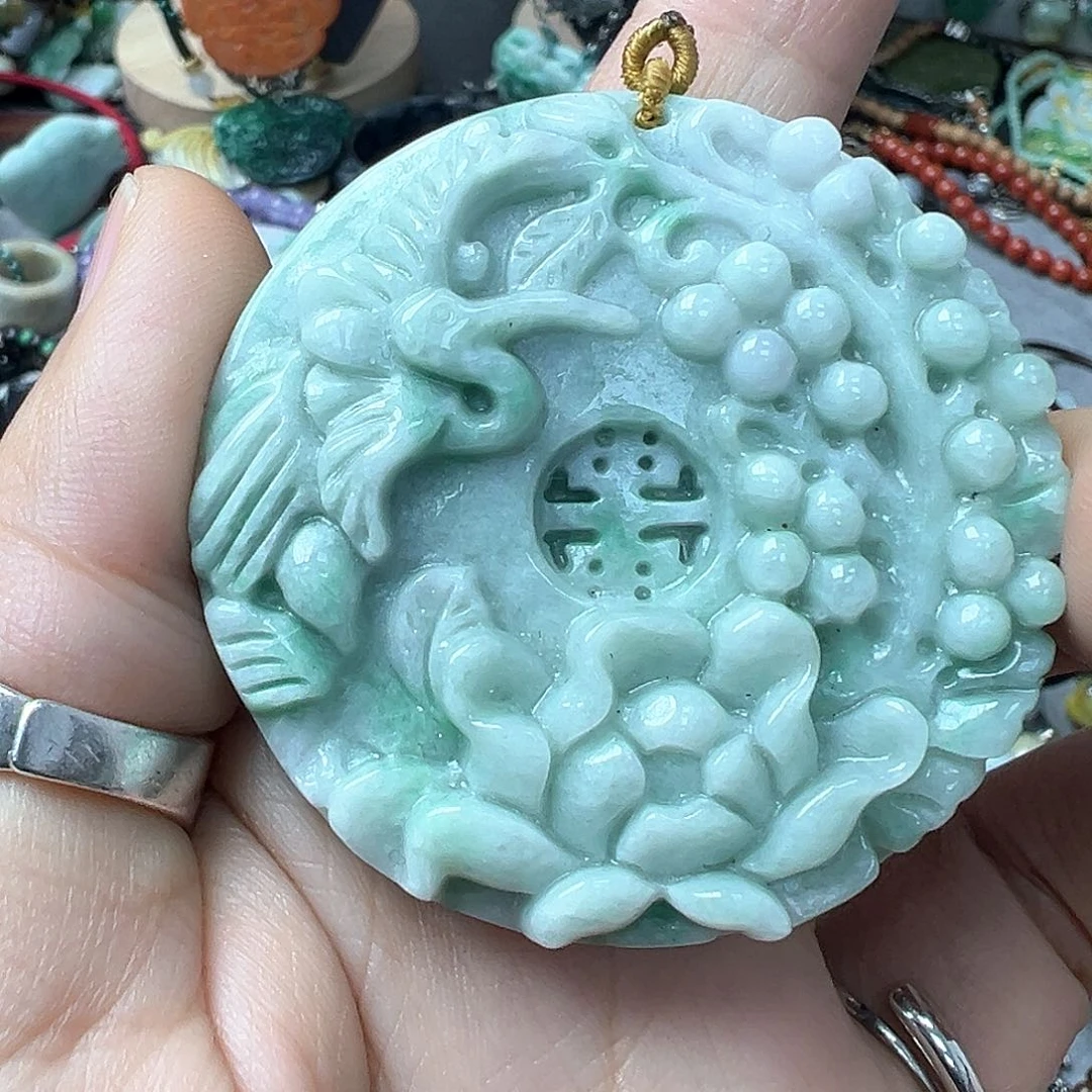 翡翠戒指未镶嵌炸