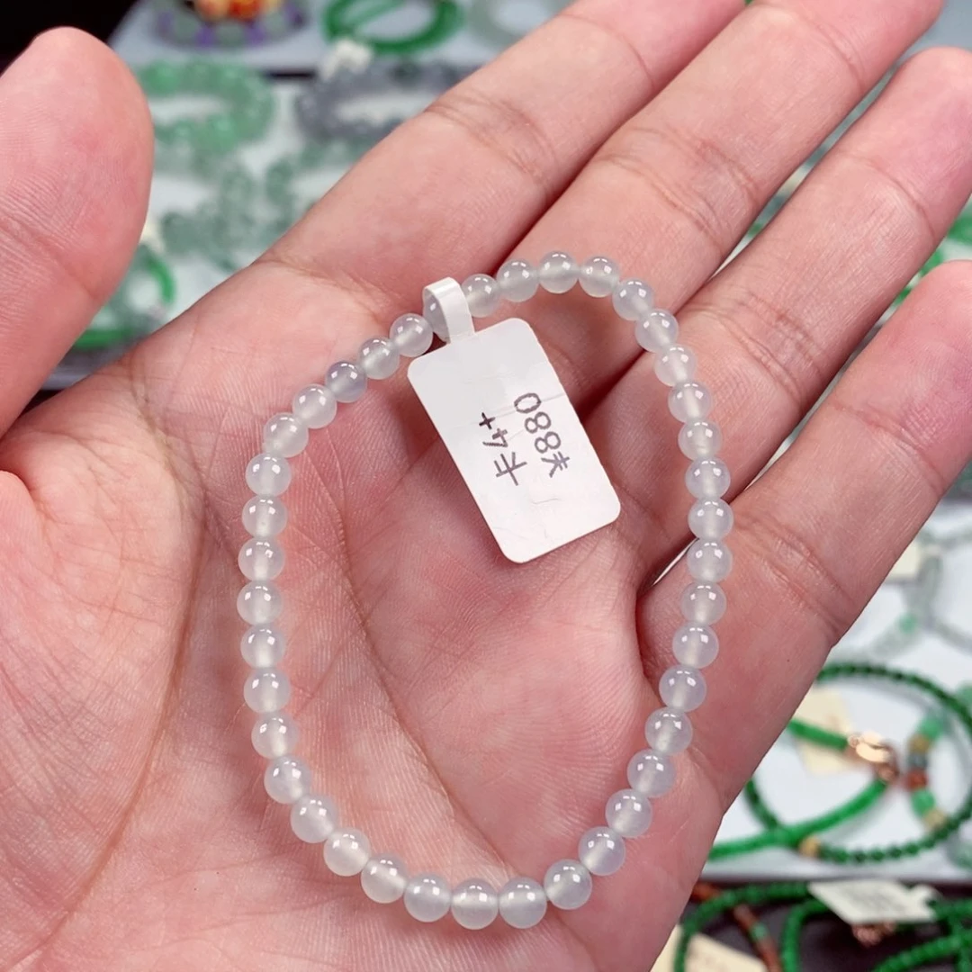 未镶嵌手链翡翠卡4+