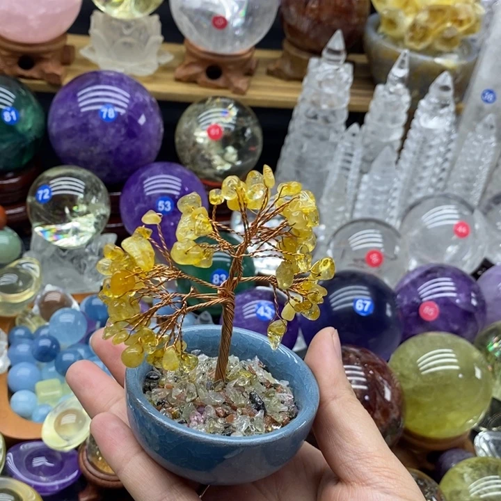 石材天然水晶摆件