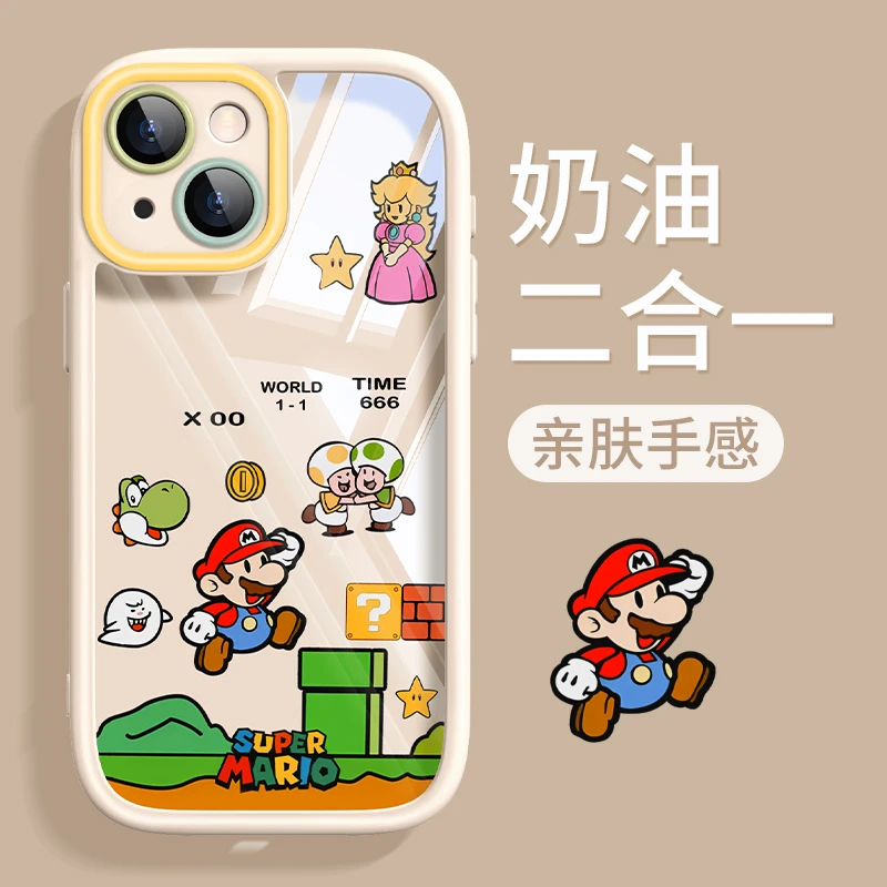 马里奥适用苹果promax手机壳iphone16新款15/14pro可爱13软壳配件
