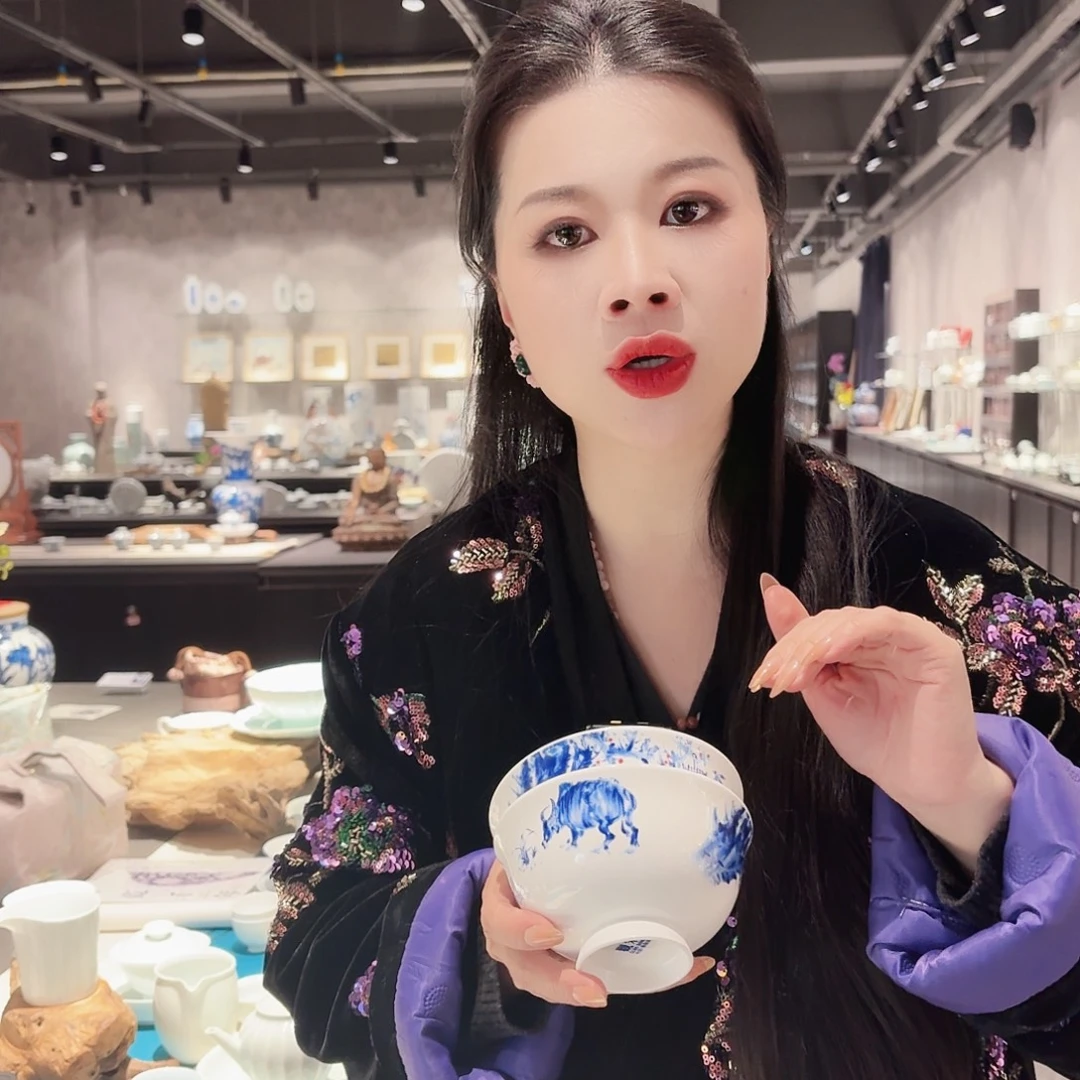 景德镇陶瓷高温青花碗