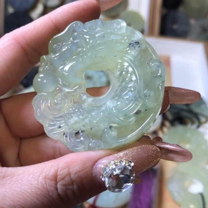 岫玉岫玉挂件未镶嵌