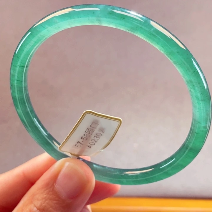 翡翠未镶嵌手镯天然翡翠手镯60