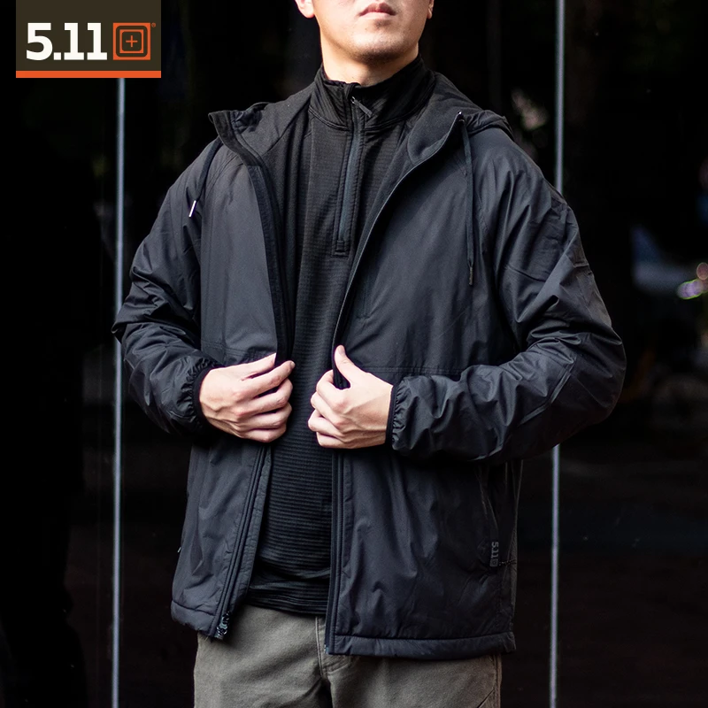 5.11战术夹克男士抓绒衣78045户外警告者冲锋衣511保暖外套78046