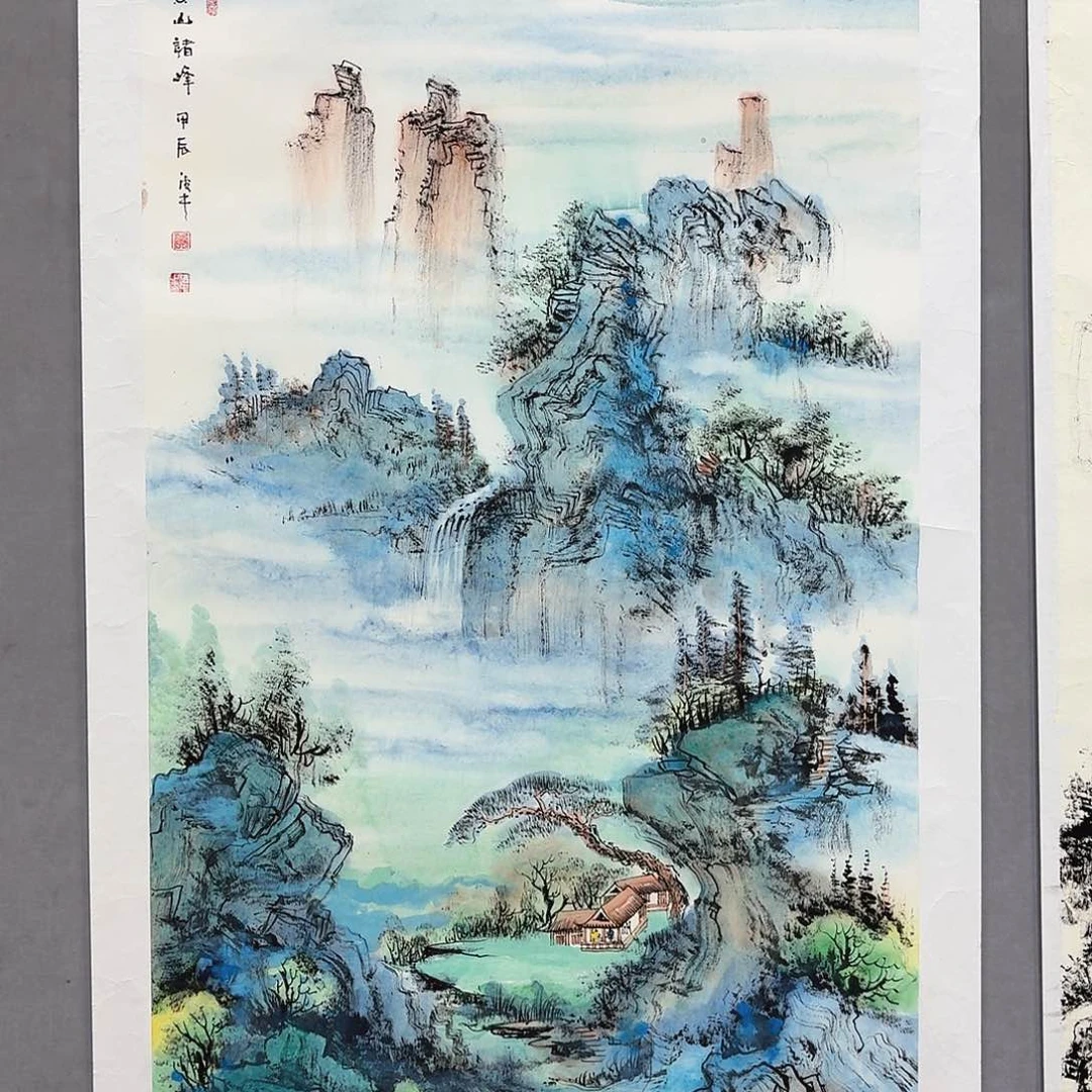 国画亲笔手绘放心去藏