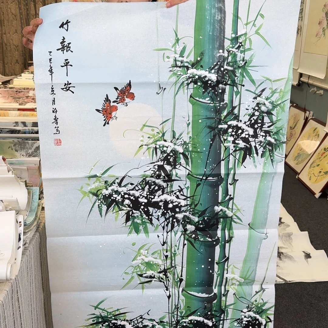 纯手绘国画作品好看