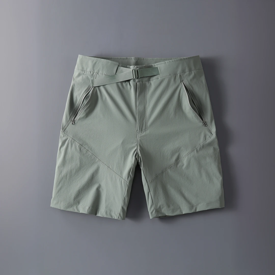 尼皮怀恩新款速干五分裤男士薄款外穿中裤子冰丝透气拉链休闲短裤