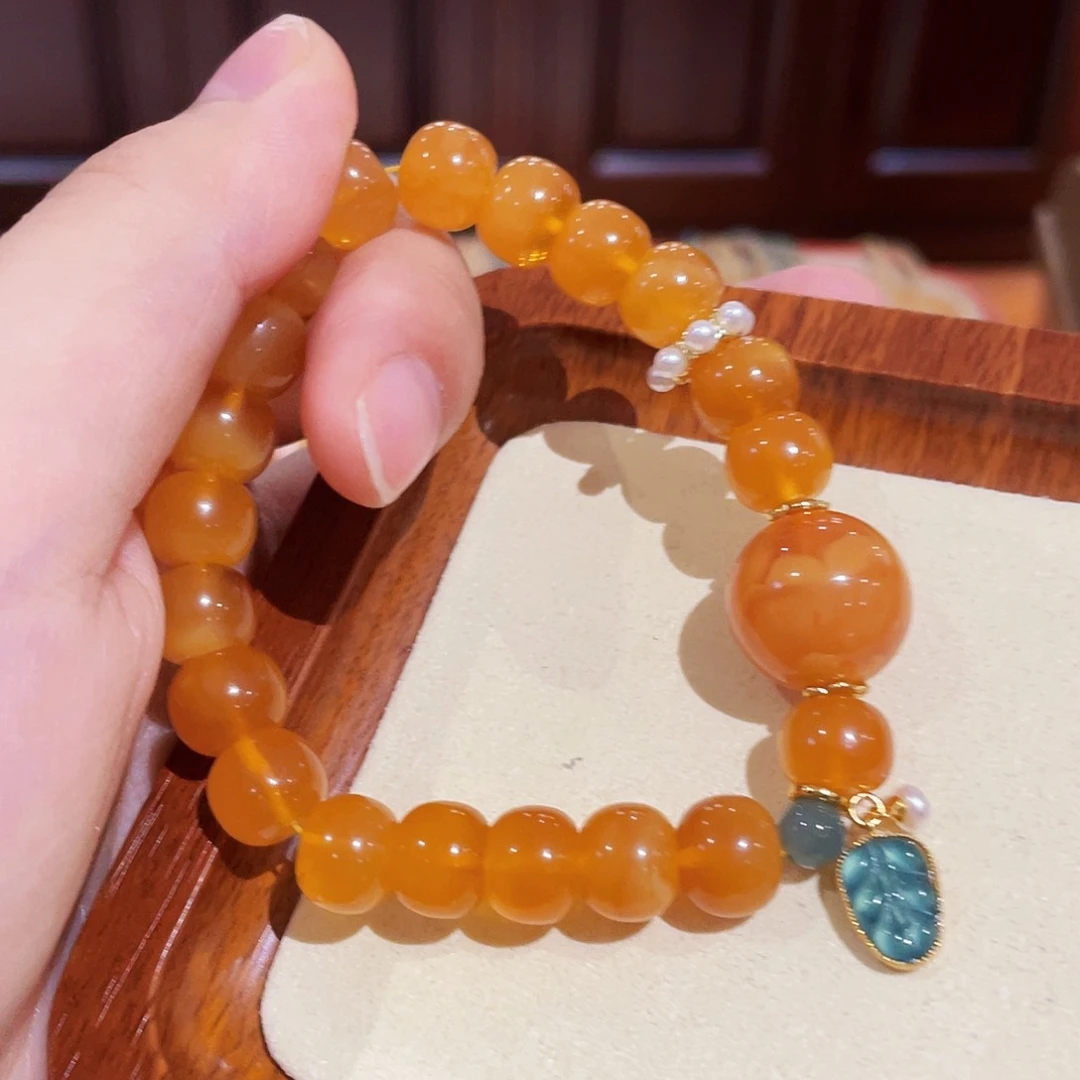 蜜蜡手链未镶嵌手串