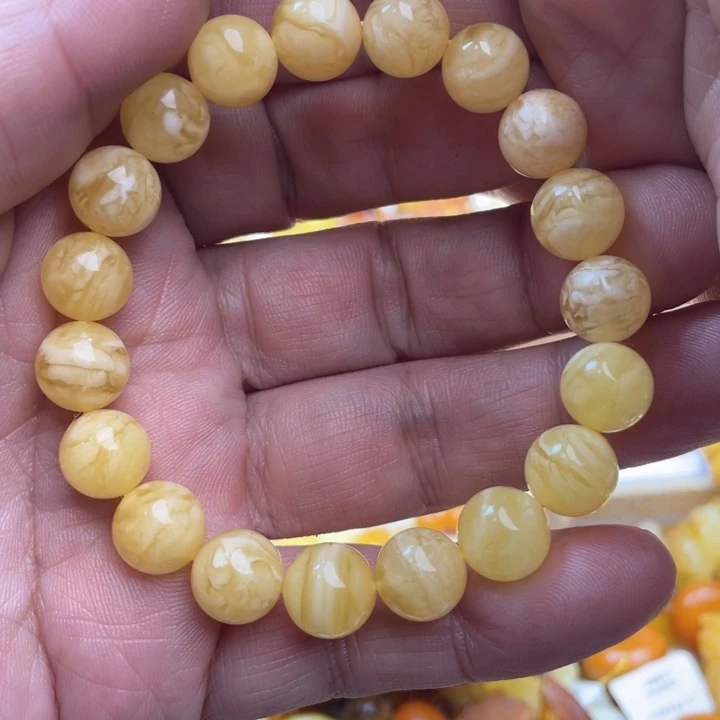 蜜蜡手串未镶嵌手串