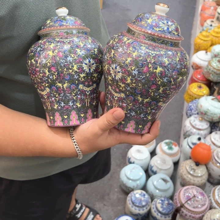 瑕疵福利品陶瓷茶叶罐介意勿拍