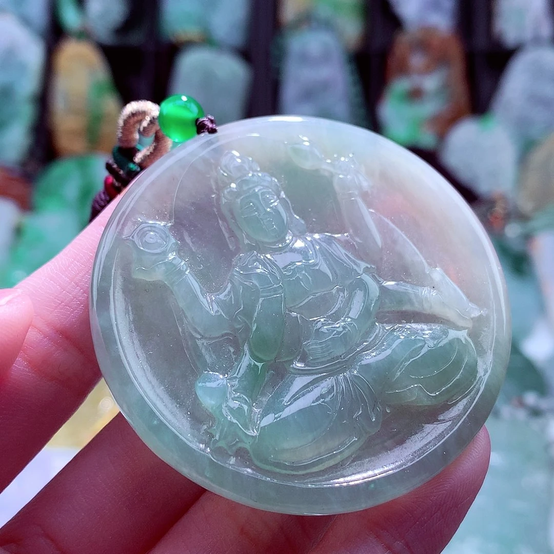 颈饰未镶嵌翡翠天然