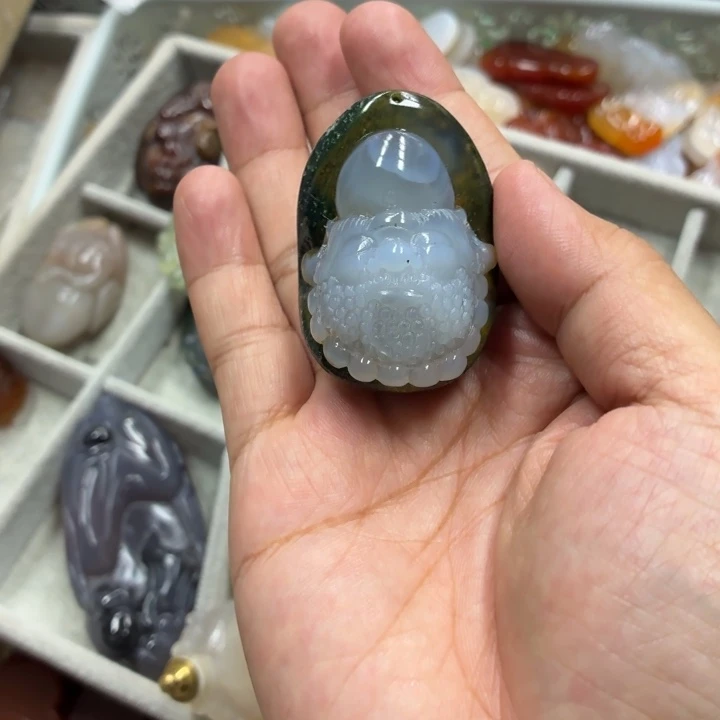 未镶嵌吊坠(不含链)玛瑙/玉髓