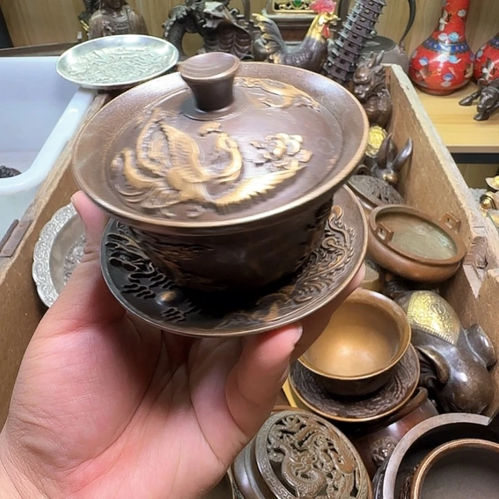 铜器办公室茶室摆件