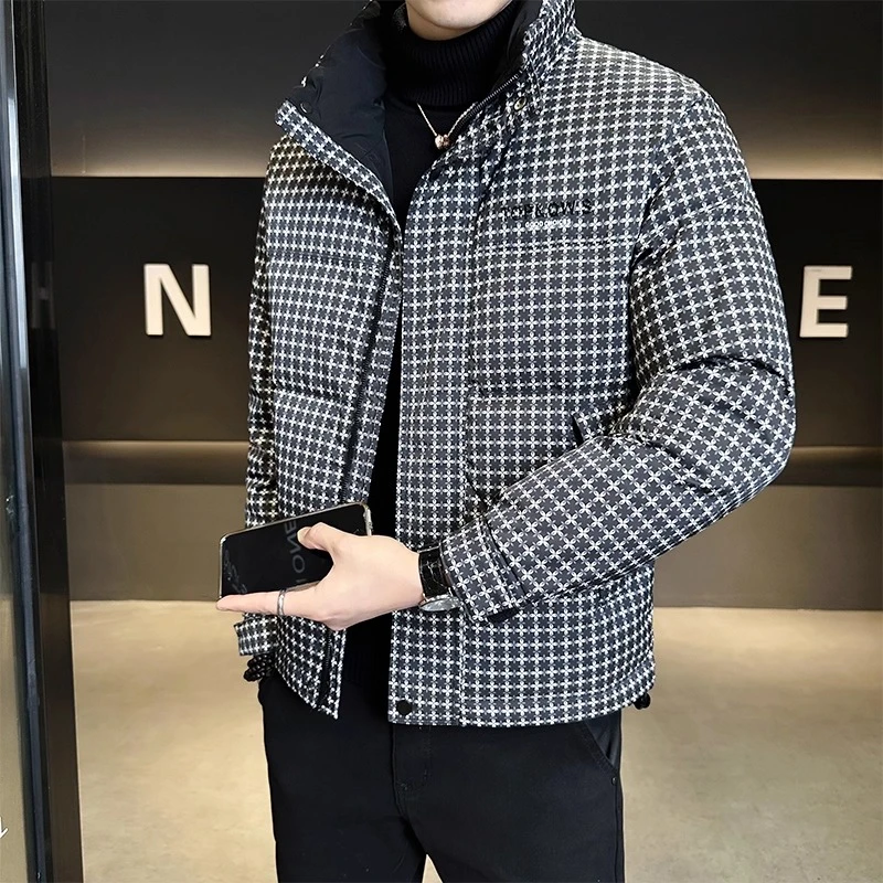 高端轻薄保暖白鸭绒男装上衣冬季新款休闲百搭防寒男士羽绒服外套