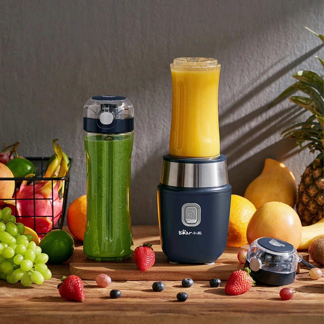 小熊榨汁机双杯家用便携榨汁杯果汁机多功能迷你运动随行杯搅拌杯