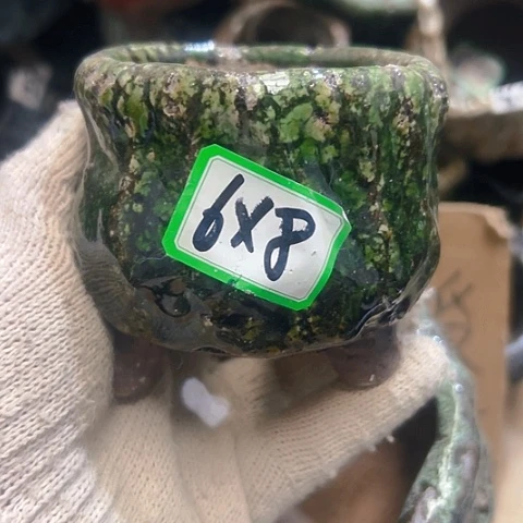红陶粗陶花盆手工