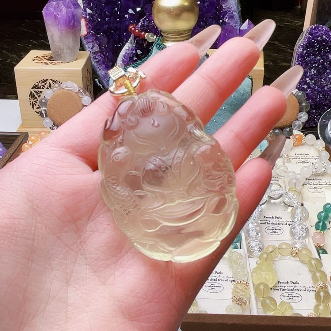 水晶吊坠(赠链)未镶嵌原创设计作品